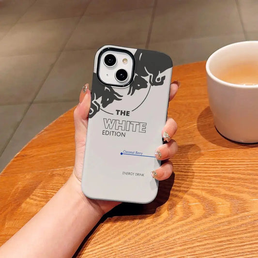 NEW Red Fashion B-bullS Phone Case For IPhone 17 16 15 14 13 12 Pro Max Plus Glossy HD Double-Layer Liquid Back Film Hard Shell