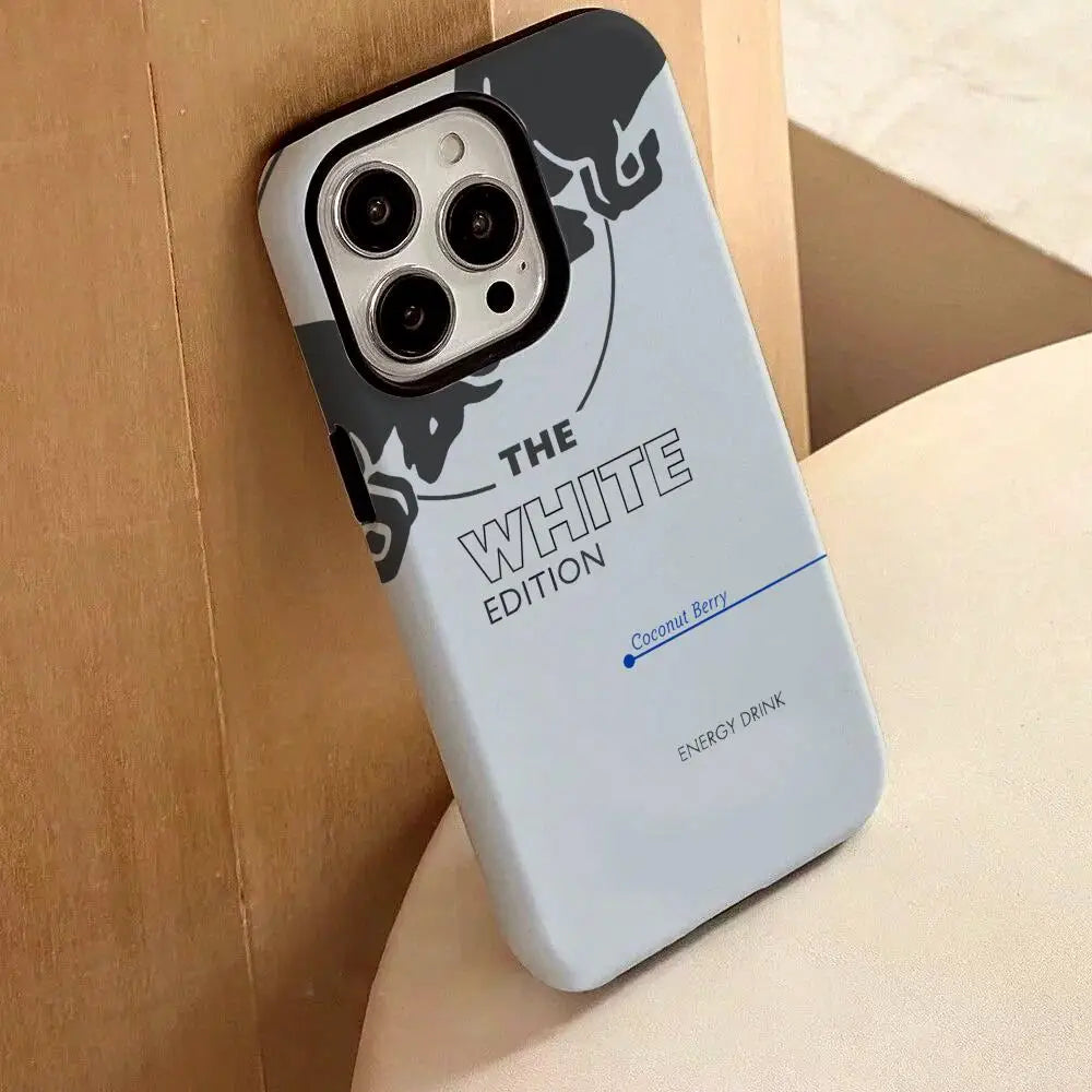 NEW Red Fashion B-bullS Phone Case For IPhone 17 16 15 14 13 12 Pro Max Plus Glossy HD Double-Layer Liquid Back Film Hard Shell