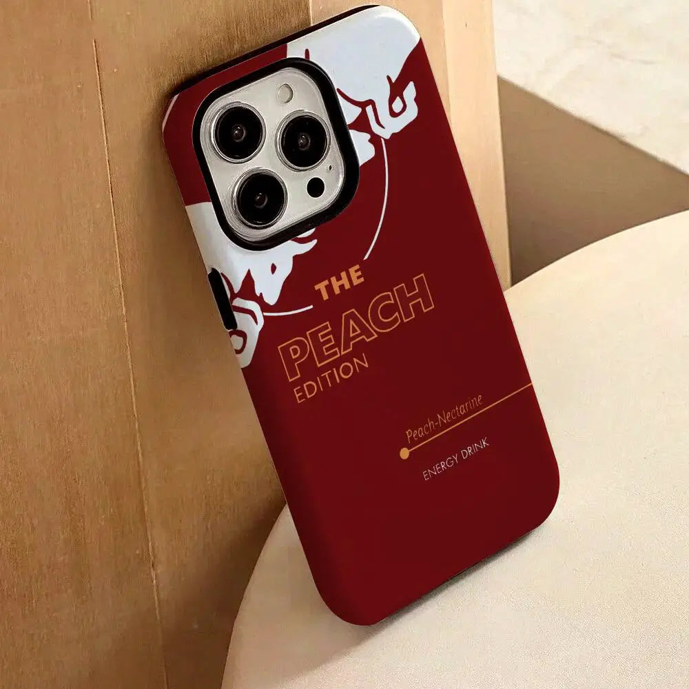 NEW Red Fashion B-bullS Phone Case For IPhone 17 16 15 14 13 12 Pro Max Plus Glossy HD Double-Layer Liquid Back Film Hard Shell